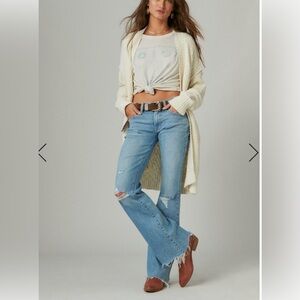 Lucky Brand Sweet Mid Rise Flare